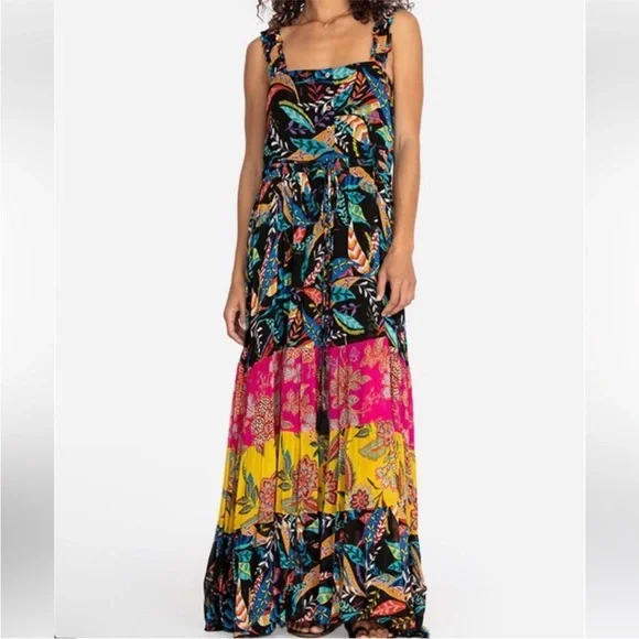 Johnny Was Mirko Tiered Maxi Dress - Picture 2 of 10